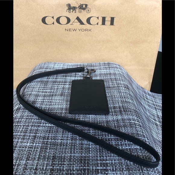 NWT Authentic Coach Sport Calf Leather ID Lanyard - Picture 4 of 5